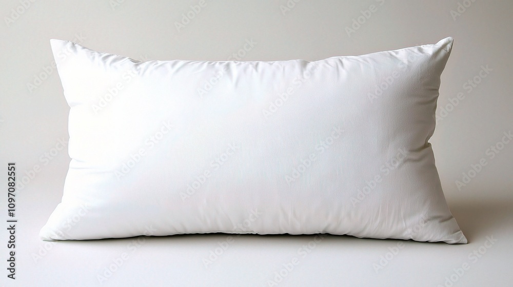 Soft White Pillow Isolated on Clean White Background for Design Soft White Pillow Isolated on Clean White Background for Design
