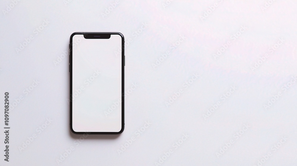 Modern Isolated Smartphone on White Background for Creative Use Modern Isolated Smartphone on White Background for Creative Use