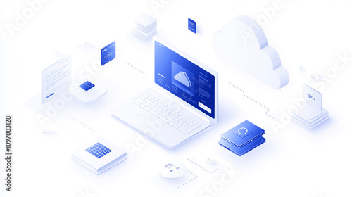 Image of services and products related to cloud computing, cybersecurity, AI and emerging technology