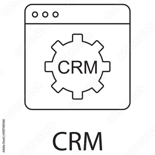 CRM icon, Optimizing Business Growth Through Effective CRM Strategies, Streamline Customer Relationships with Advanced CRM Solutions