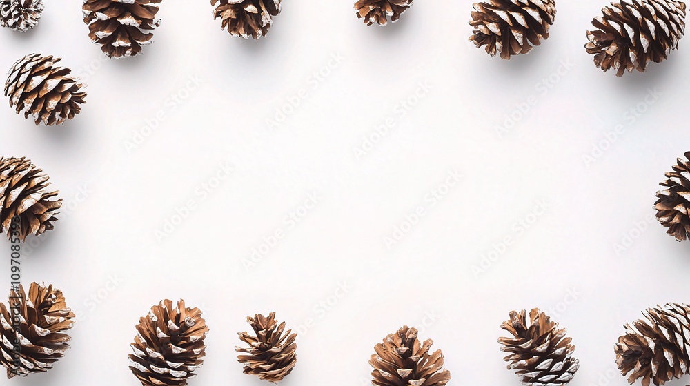 Isolated Pinecones on White Background for Creative Projects Isolated Pinecones on White Background for Creative Projects