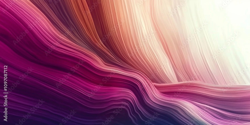 Abstract digital gradient with smooth transitions from deep purple to soft pink, with a touch of gold accents, flowing texture resembling a cosmic nebula. 
