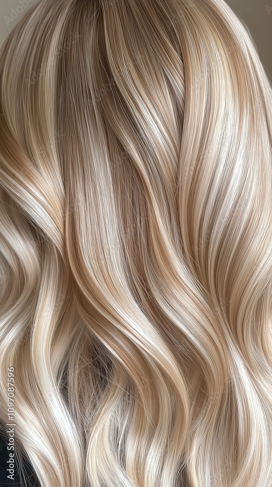 Close-up of a woman's healthy beautiful blond hair Close-up of a woman's healthy beautiful blond hair