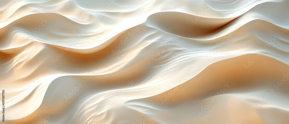 Abstract Draped Fabric Texture in Beige and White Tones Abstract Draped Fabric Texture in Beige and White Tones