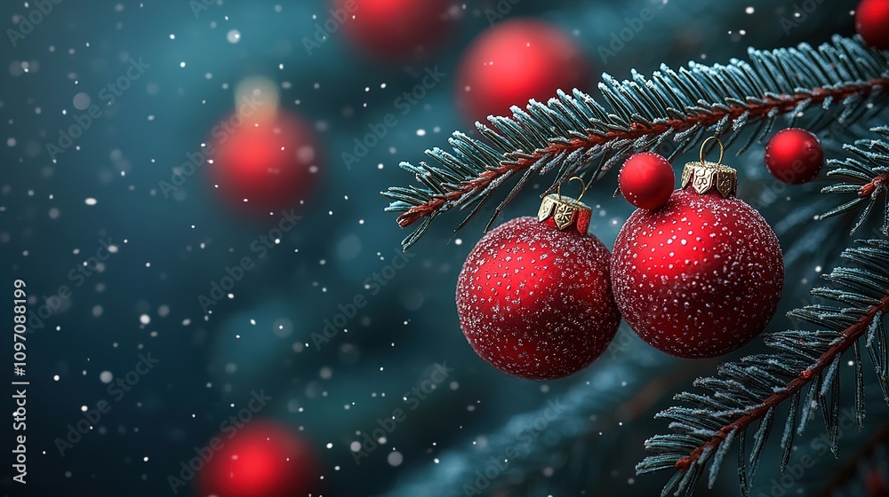 Beautiful festive decorations on the Christmas tree. Close-up. Beautiful Christmas background Beautiful festive decorations on the Christmas tree. Close-up. Beautiful Christmas background
