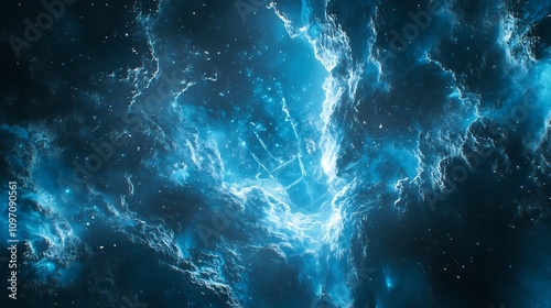 Hyperrealistic visualization of a Type III civilizations AIoperated energy conduits using quantum technology to transmit energy across the universe depicted with detailed cosmic landscapes