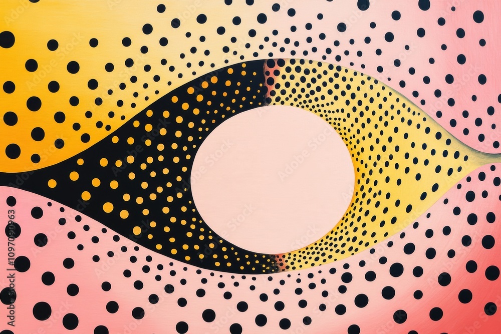 Abstract artwork featuring a stylized eye with vibrant colors and patterns. Abstract artwork featuring a stylized eye with vibrant colors and patterns.