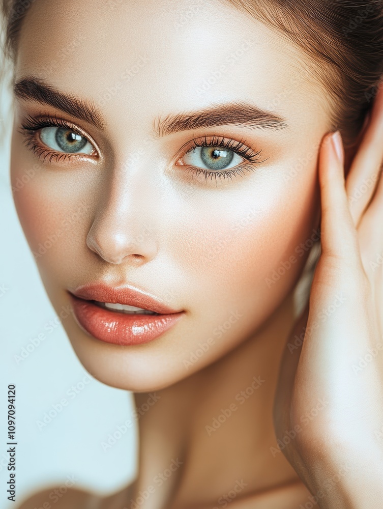 Fototapeta premium Clean beauty model for a spa business