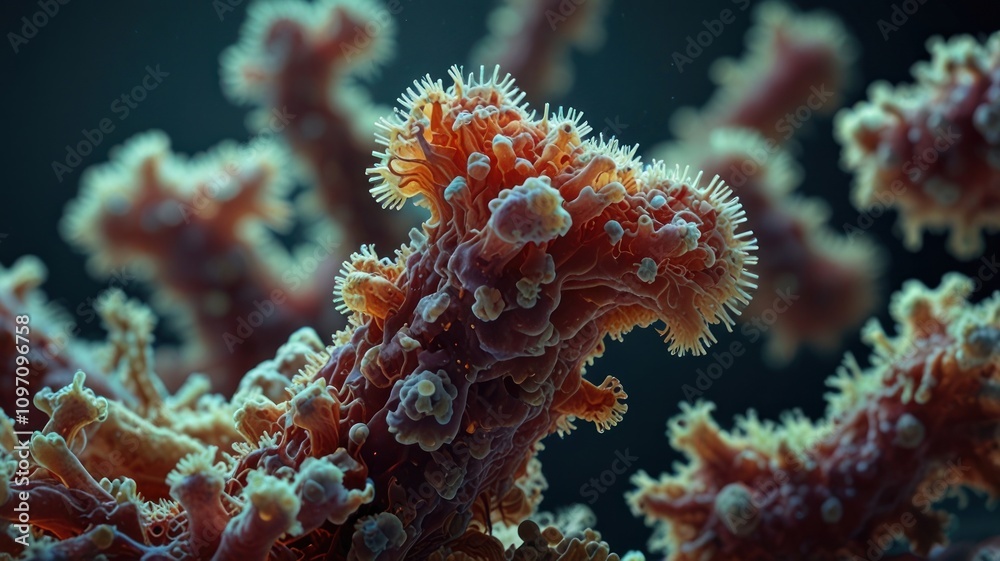 Fototapeta premium Microscopic Coral Polyp