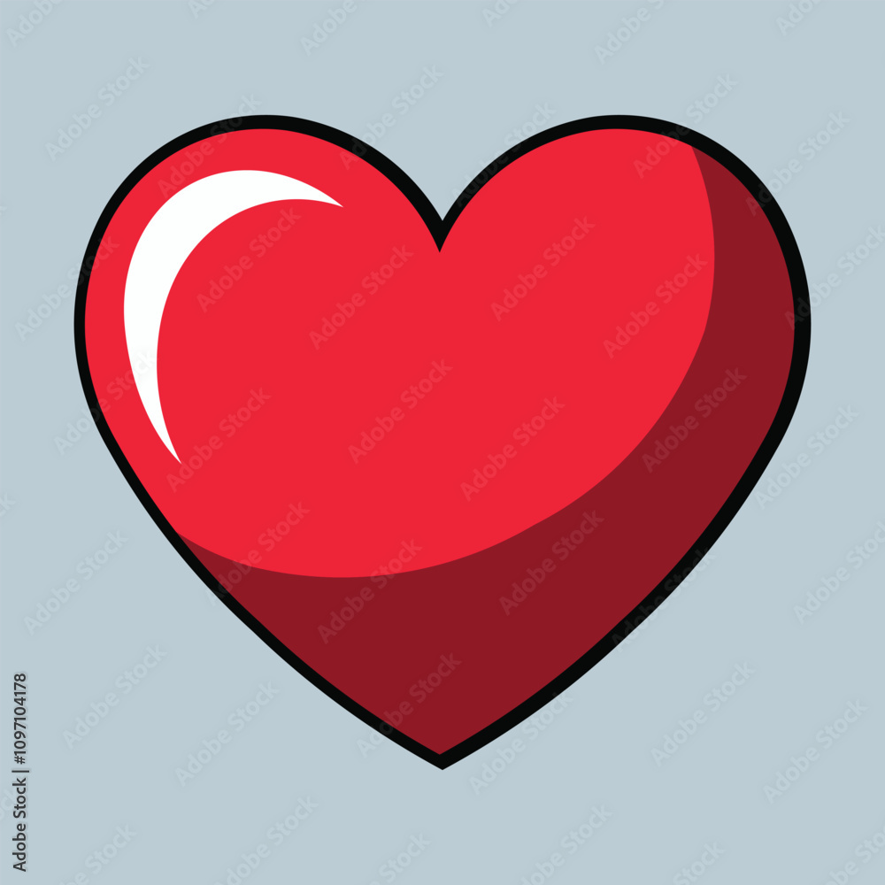 A couple of red hearts love symbol for Valentine's Day A couple of red hearts love symbol for Valentine's Day