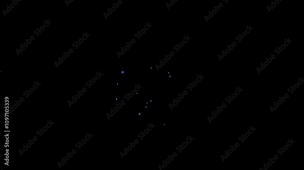 Confetti explosion on Alpha channel. Isolated on transparent background. 4k video isolated. Confetti explosion on Alpha channel. Isolated on transparent background. 4k video isolated.