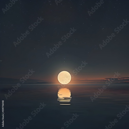 Summer Solstices Glowing Orb A Minimalist Celestial Composition