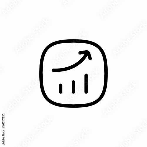 statistics growth icon sign vector