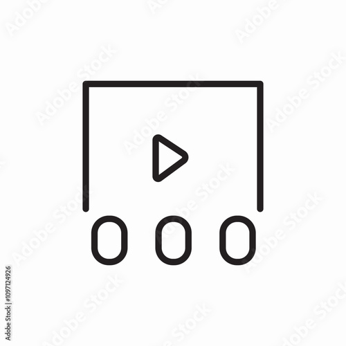 cinema audience icon sign vector