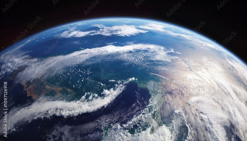 Time-Lapse Image of the Rotation of the Earth from Space Showing Cloud Cover Time-Lapse Image of the Rotation of the Earth from Space Showing Cloud Cover