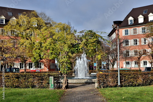 Tennenbacher Platz in Freiburg im Herbst photo