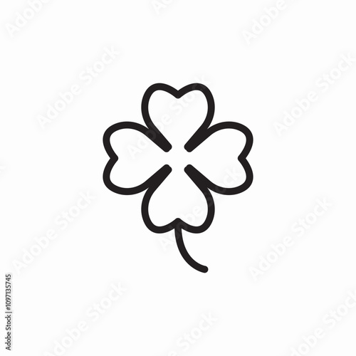 four leaf clover icon sign vector