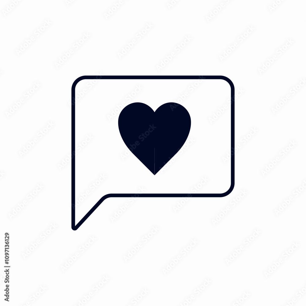 love romantic talk speech bubble icon sign vector love romantic talk speech bubble icon sign vector