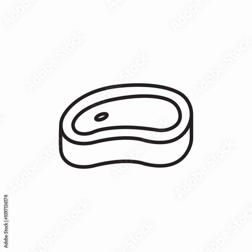 meat stake icon sign vector