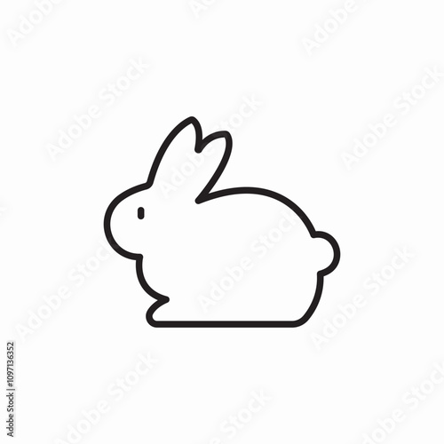 rabbit bunny icon sign vector