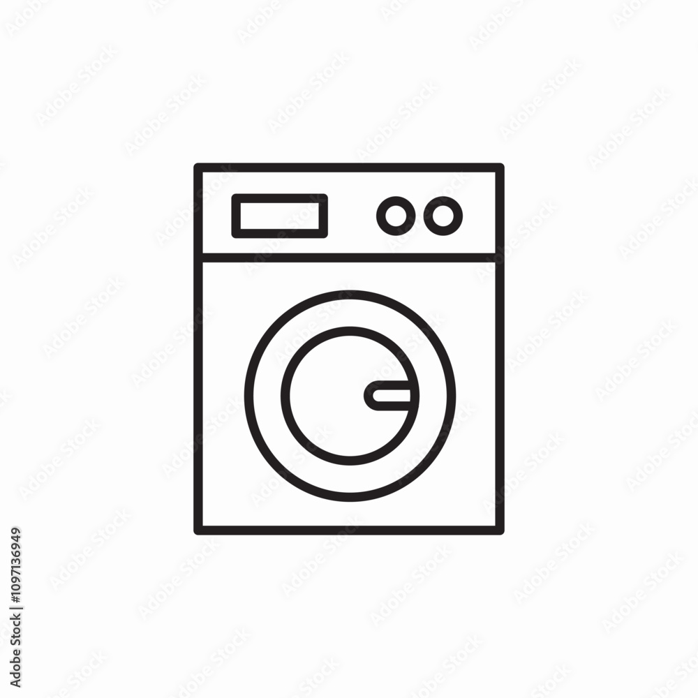 washing machine laundry icon sign vector washing machine laundry icon sign vector