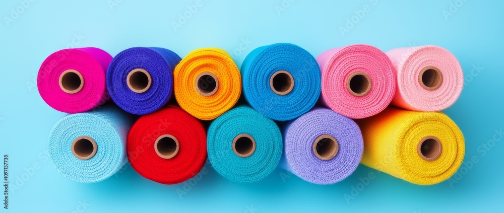 Fototapeta premium Imagine a society where eco-friendly fashion and responsible purchasing habits are commonplace, leading to a significant decrease in textile waste.