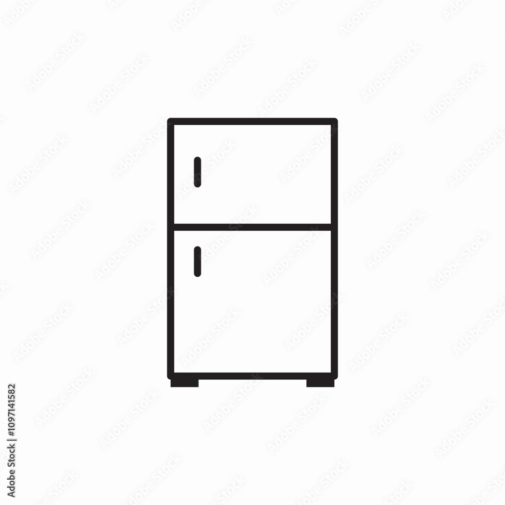 fridge kitchen icon sign vector fridge kitchen icon sign vector