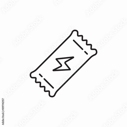 protein bar icon sign vector