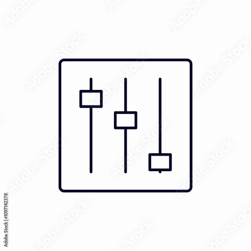 sound equalizer icon sign vector