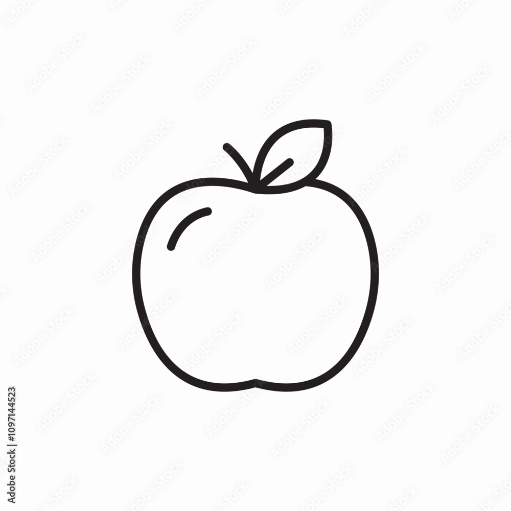 apple fruit icon sign vector apple fruit icon sign vector