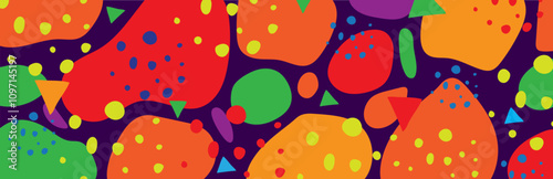 Abstract Colorful Rainbow Vector Background. 