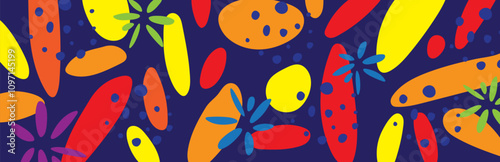 Abstract Colorful Rainbow Vector Background. 