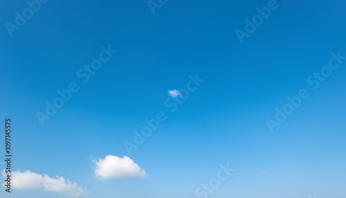 파란 하늘에 떠있는 구름 한점