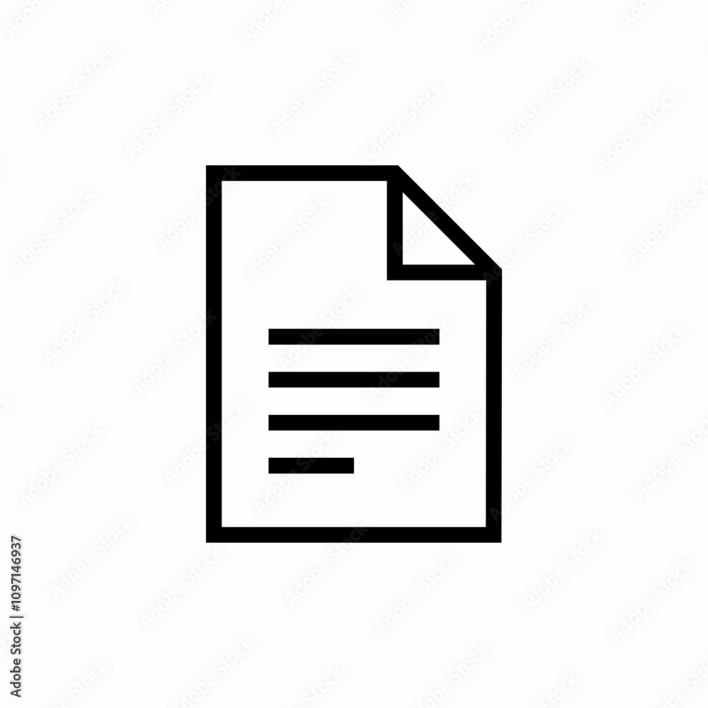 text file document icon sign vector text file document icon sign vector