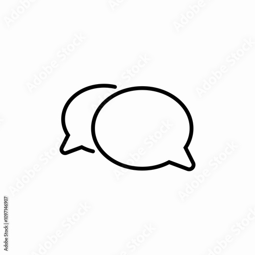 speech bubbles chat icon sign vector