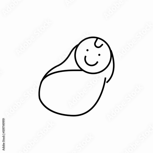 baby newborn icon sign vector