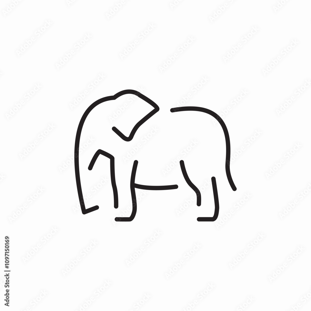 elephant animal icon sign vector elephant animal icon sign vector