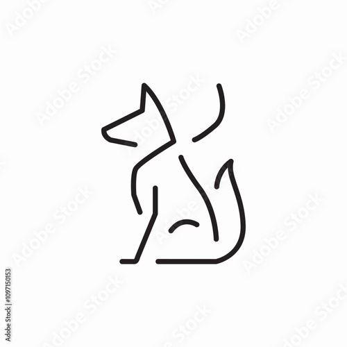 dog pet icon sign vector
