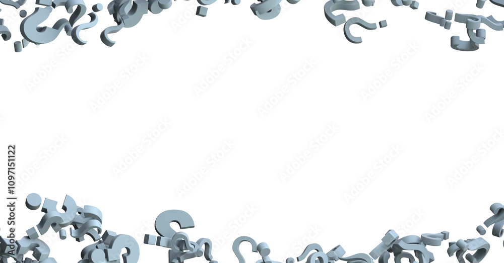 Fototapeta premium question marks. Computer generated 3d