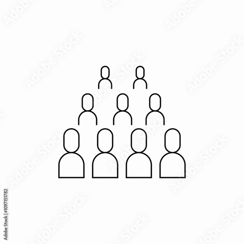 audience people icon sign vector