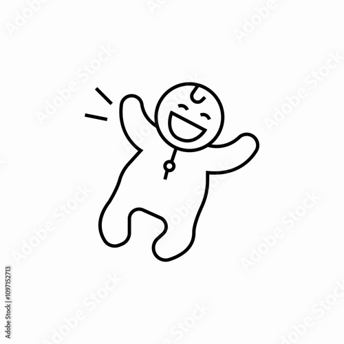 newborn baby icon sign vector