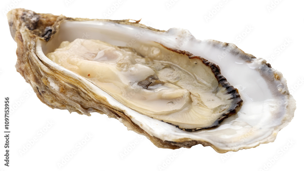 Oyster shell isolated on white background Oyster shell isolated on white background