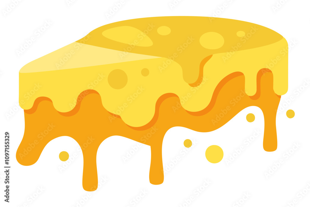 Cheese Melting Vector Illustration High-Quality Digital Art for Food Lovers Cheese Melting Vector Illustration High-Quality Digital Art for Food Lovers