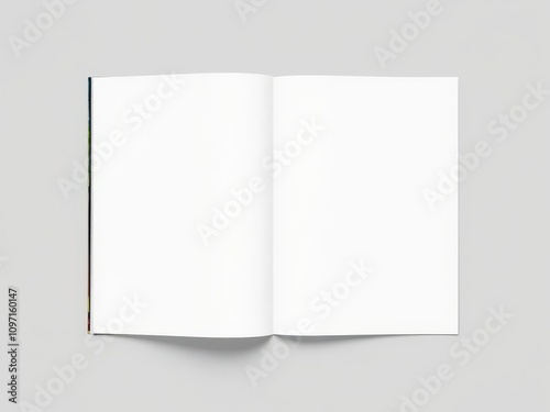 A magazine cover mockup against a grey background, featuring a sleek and modern design, mockup, graphic