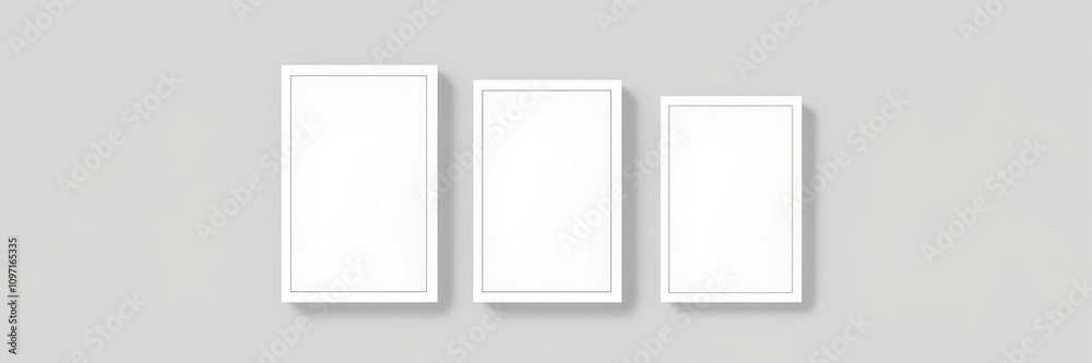 Book cover mockup featuring three different sizes for showcasing various designs, design, publication, mockup Book cover mockup featuring three different sizes for showcasing various designs, design, publication, mockup