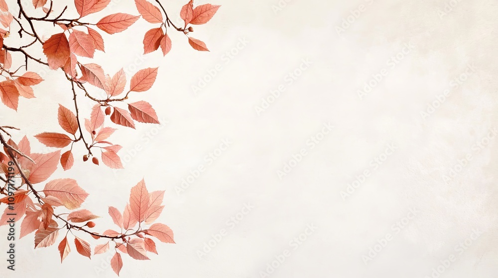 Autumn leaves falling nature scene digital artwork tranquil background close-up view seasonal change concept Autumn leaves falling nature scene digital artwork tranquil background close-up view seasonal change concept