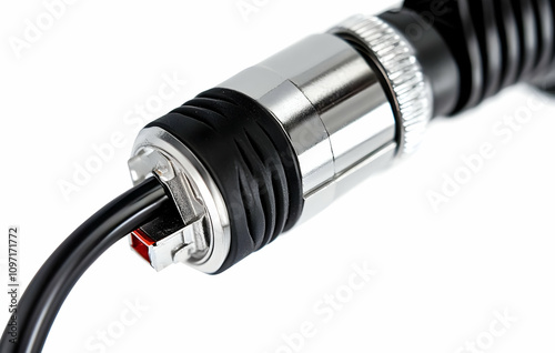 Close-Up of Audio Cable Connector with Jack and Wire Detail