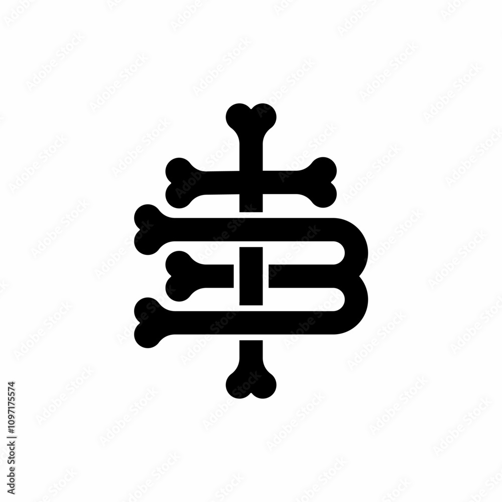 TB Initial Monogram Letter and Bones Logo Template TB Initial Monogram Letter and Bones Logo Template