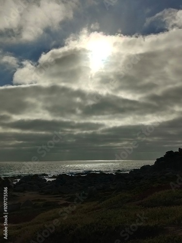 clouds over the sea