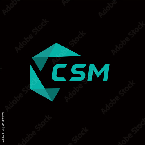 CSM creative minimalist letter logo. CSM unique vector initials alphabet letter logo design photo